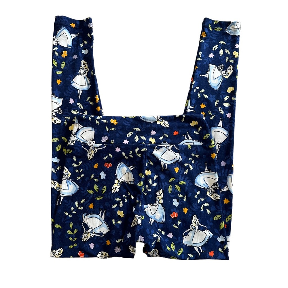 LuLaRoe Disney Alice And Wonderland Leggings One Size Fits All